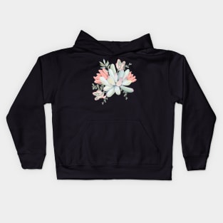 Succulent Flower Arrangement Kids Hoodie